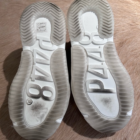 P448 Luke Sofa Shoe Sneaker Recycled White Leather Mesh Women Size EU 37 US 7 - Picture 3 of 4